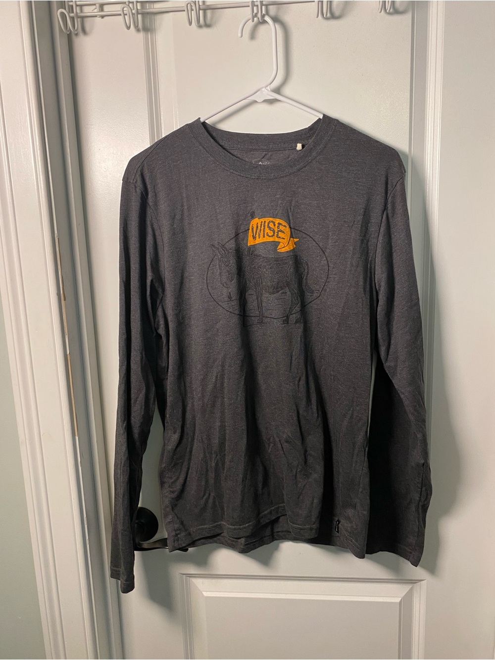 Prana Charcoal Long-Sleeve Graphic Shirt